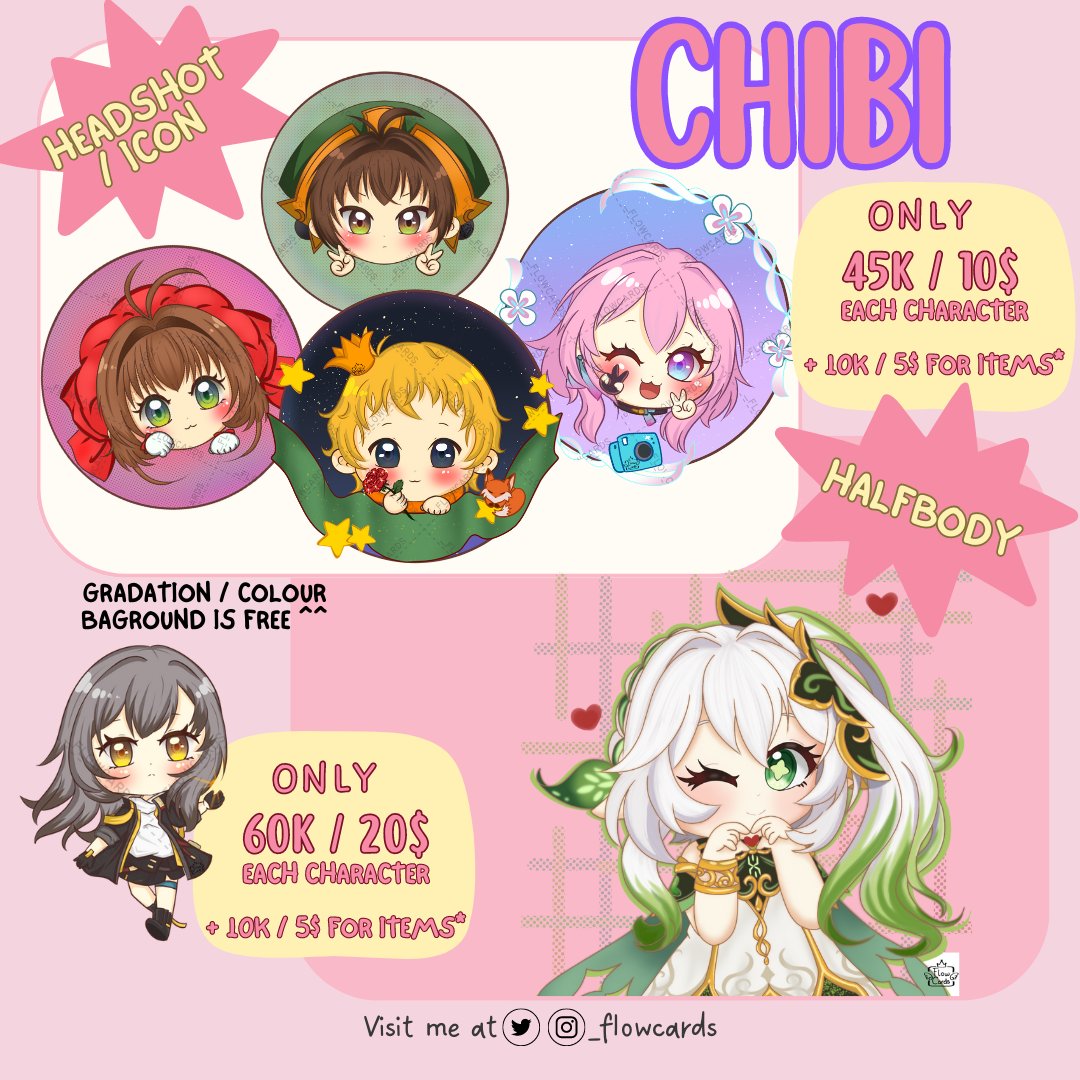 _flowcards's tweet photo. [RTs are very appreciated🫶🏻]

!!COMMISSION OPEN!!

Hello! I'm opening my commission for local and international. Knock my DM if you are interested or have any question to ask,Thank you!🥰🫶🏻

#artcommissions #Comms #art #chibiart 
#cute #opencommissions #artcommissions #_flowcards https://t.co/sUpIneHWEI