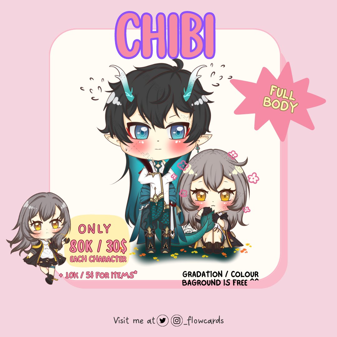 _flowcards's tweet photo. [RTs are very appreciated🫶🏻]

!!COMMISSION OPEN!!

Hello! I'm opening my commission for local and international. Knock my DM if you are interested or have any question to ask,Thank you!🥰🫶🏻

#artcommissions #Comms #art #chibiart 
#cute #opencommissions #artcommissions #_flowcards https://t.co/sUpIneHWEI