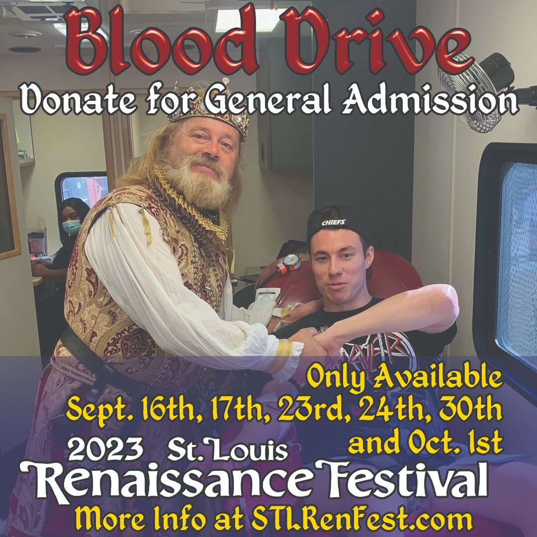 🚨STOP!🚨Get general admission TODAY!
etix.com/ticket/p/34881…
#themedweekends #trending #renaissance #festival #familyfriendly #fairy #fun #fyp #stlrenfest #stlkegsneggs #fooddrive #blooddrive #sponsors #partners #clothingdrive