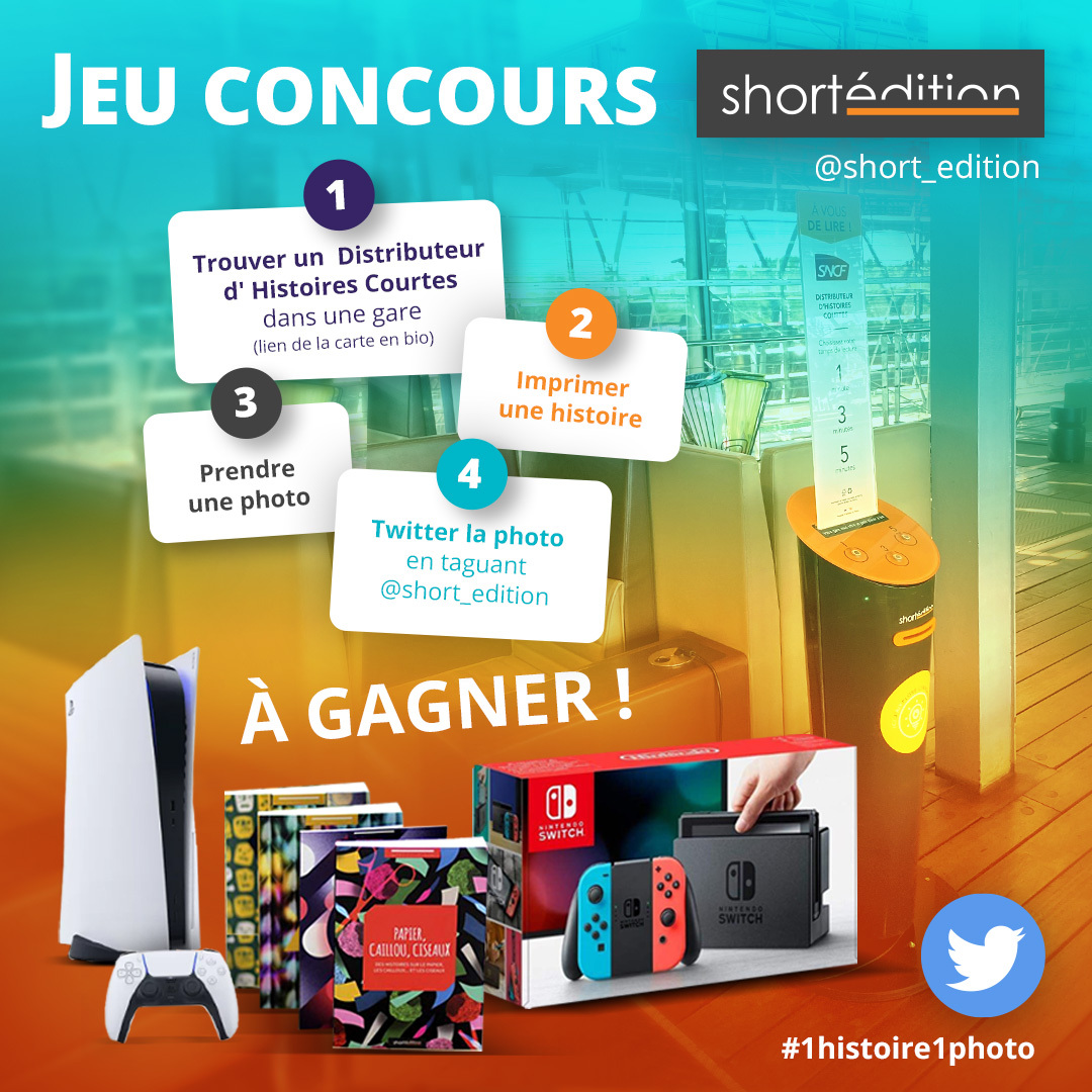 short_edition's tweet image. Jeu concours : une histoire, un voyage, une photo !  Tirage au sort le 1er septembre ! Bonne chance à tous ! #jeuconcours #shortedition #histoirescourtes #voyagelitteraire #PS5 #artengare #CULTURE