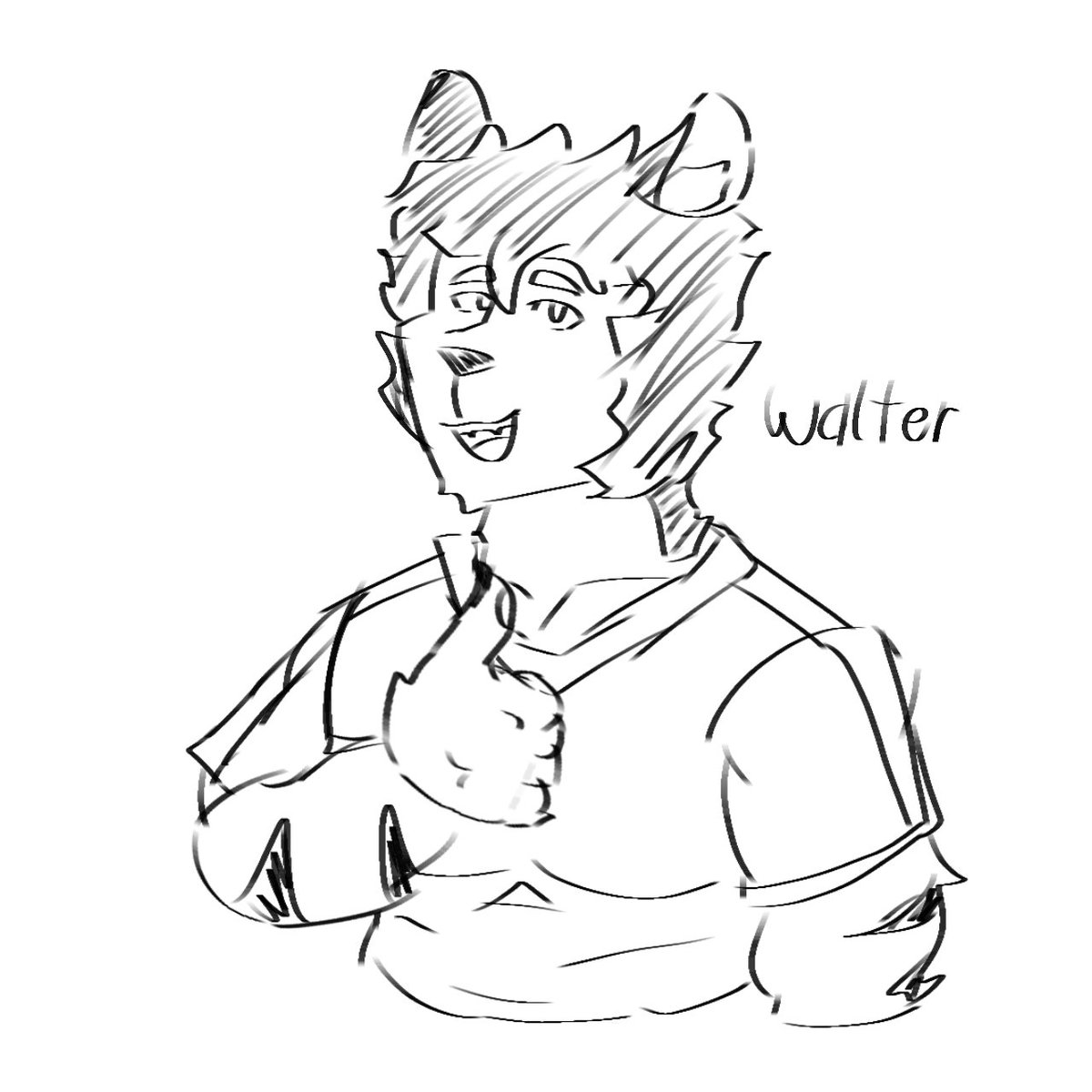 WafeeDaffy's tweet image. Take these doodles of Walter and Lars for today 👉👈🥹

#afterclass #furry