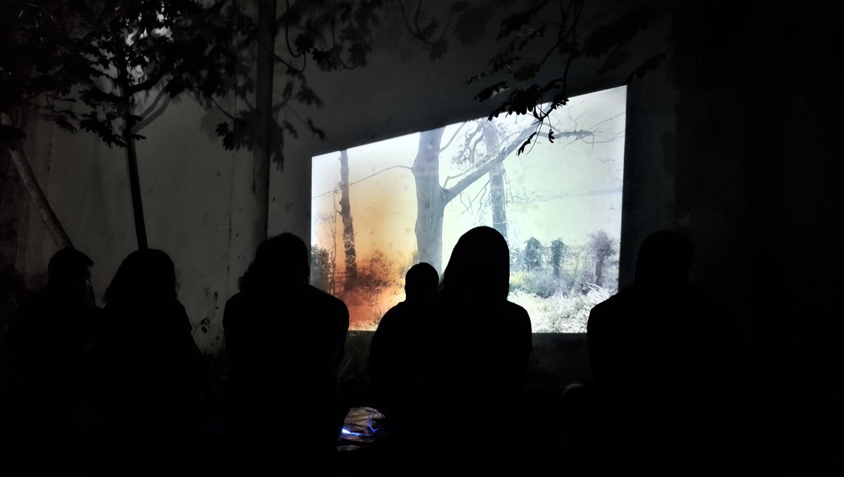 Screening of the films in a huge abandoned sugar cane processing plant.filmfreeway.com/ExperimentalBr…