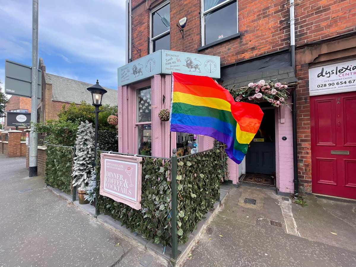 lamppost_cafe's tweet photo. 🌈 Happy Pride Belfast! 🌈 

Big love from the Lamppost family to you all ❤️

We hope everyone is having a wonderful day and celebrating however they want 🎉🥂

🦁❤️

#BelfastPride2023  #StandByYourTrans #LoveIsLove https://t.co/J53ELYUaKF
