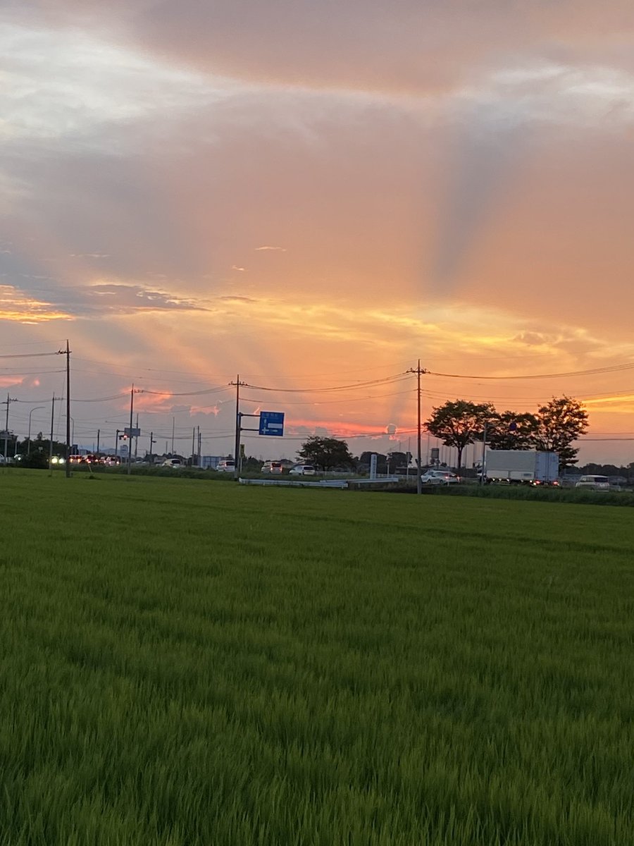 行田　夕焼け
