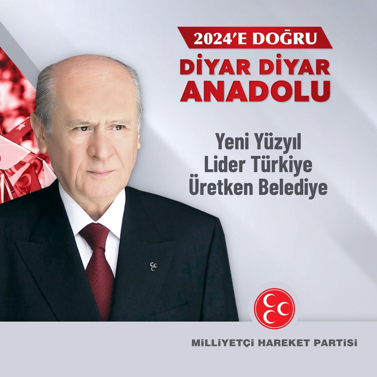 2024’E DOĞRU DİYAR DİYAR ANADOLU

Yeni Yüzyıl
Lider Türkiye
Üretken Belediye