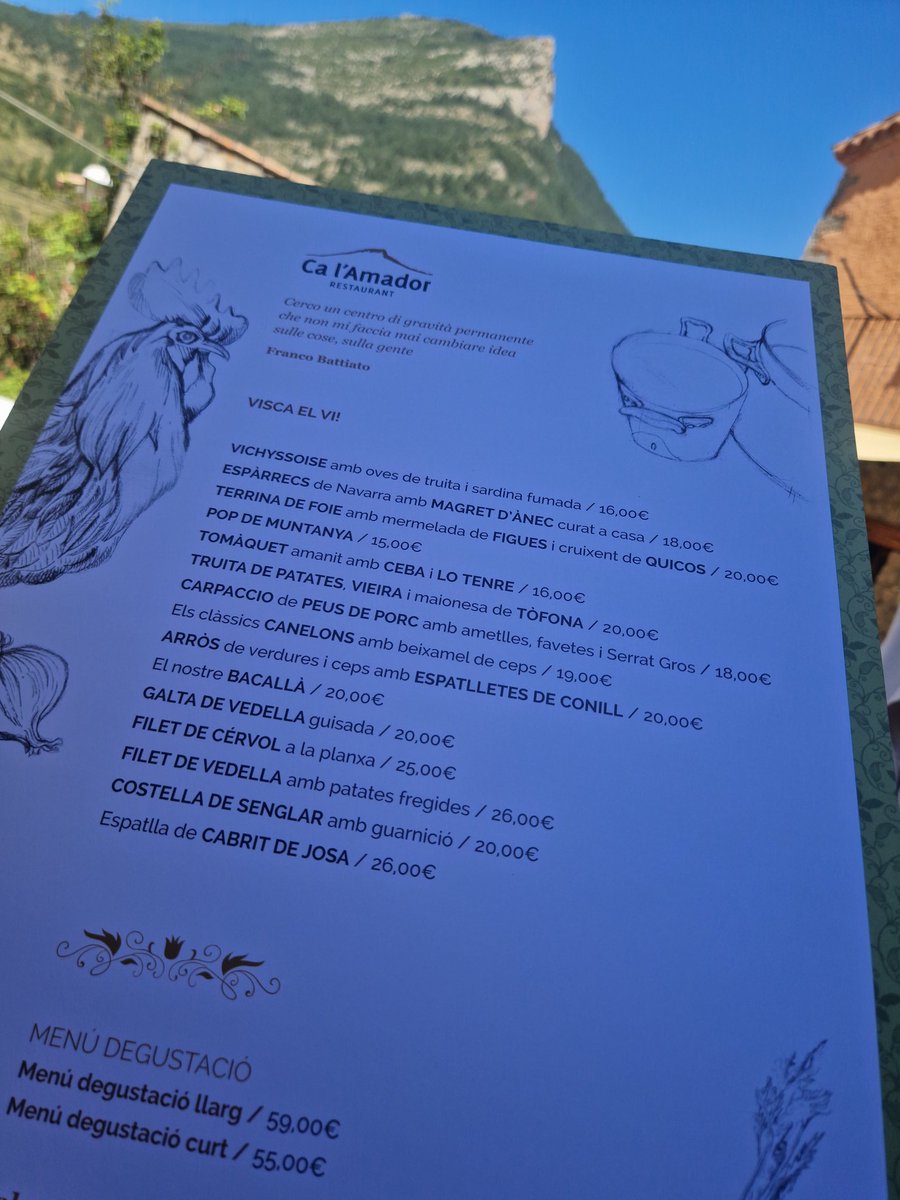 diegoalias's tweet photo. Carta d'estiu !!! Ganes de cuinar i brindar per la vida !!
Obrim cada día fins al 3 de setembre 
Salut i sort  muakkkkk https://t.co/XJhhpUCKLd