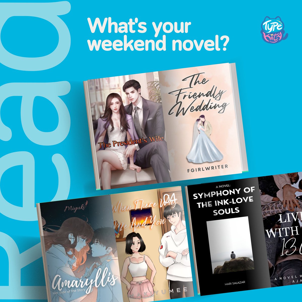 TypeKitaPH's tweet photo. Happy weekend, readers and writers! βοΈ
What's your weekend read? π€
Comment down below!
#TypeKitaPH #KwentoForAll #TKTypeKoTo https://t.co/wN1bBjMmYu