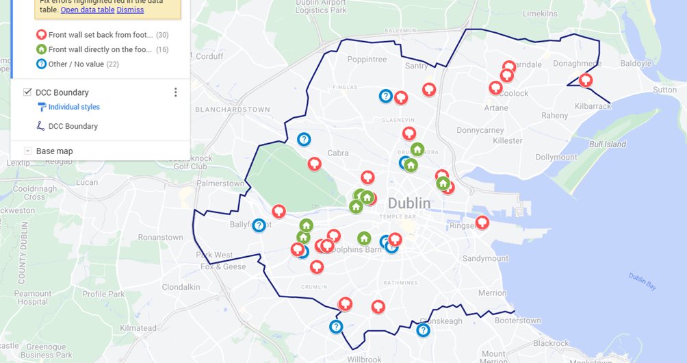 dccBETA's tweet photo. Incredible information coming in, thanks a million everyone!
The below was mapped yesterday, and it’s interesting to see the spread.
Also thanks to @OPS_Ireland who’ve funded @getincontext to work with us on the #servicedesign of this solution. #MakingInnovationRealIRL https://t.co/ltQBYjL5Pu