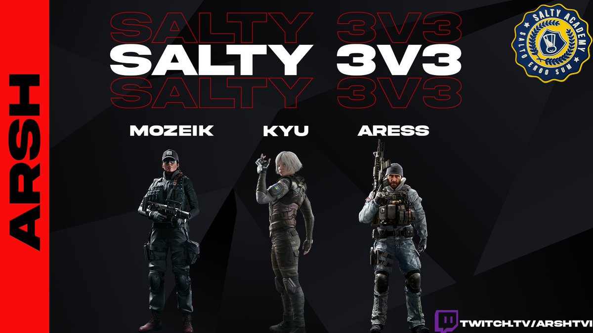Notre line-up participe aux #SaltyDuels organisés par <a href="/Sixquatre/">Sixquatre</a> leurs parcours sera stream sur la chaine twitch.tv/arshtvi