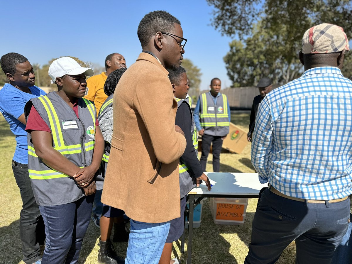 toneo1st's tweet photo. #electionstraining Let me confess!
Today as media practitioners we underwent a @ZECzim training session where they simulated voting day, stage by stage, process by process !
This is the most rigging tight system, a poll based polling station CAN NOT BE RIGGED!
Rigging will only happen when you do not have your polling agents present, monitors or observers at polling stations, hence you can not speak of an outcome, a process you did not oversee!
The results of the polling station once agreed and signed are then placed outside the polling station as a sealed and agreed outcome!
Where agents are not under any duress, and fully present and agreed to the outcome, itβs binding!
So if there is rigging the process is done before or after the polling station
Voter intimidation, polling station movement, voters roll, structured village voting, voter apathy, and gerrymandering could be such fears not the actual voting process!
Processes before actual voting and those after voting of collecting presidential votes for the constituency could be other grey areas!
Once a vote is confirmed and recorded in the polling station, the outcome of it may be as concrete as the result.
#media
@Zim_Media_Com
@ZECzim
@unescoROSA
@UNDPZimbabwe
@euinzim
@FranceZimbabwe