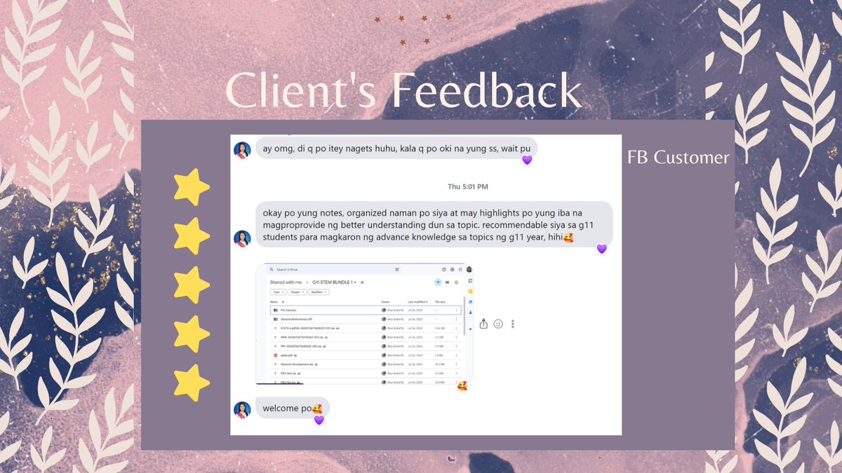 notesbyblue's tweet photo. ✨FEEDBACK FROM CUSTOMERS✨
#bluebutterfly #notesbyblue #shsnotes #studytwt  #affordablenotes #g11notes #stem #humss #abm https://t.co/tLDCMci0sa