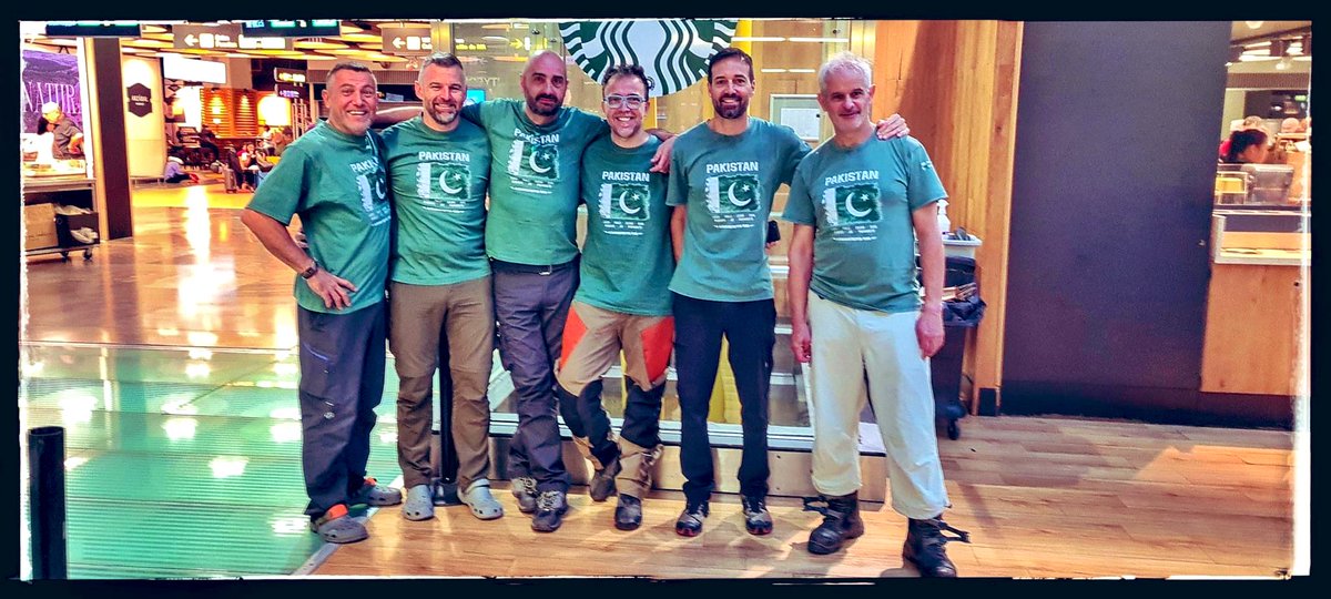 An incredible sight! Motorcycle riders in Madrid showed their support by wearing shirts with the Pakistan Flag before taking their flight to Islamabad today. Such a heartwarming gesture, Wishing you all a safe journey and see you tomorrow at @saiyahtravels office.