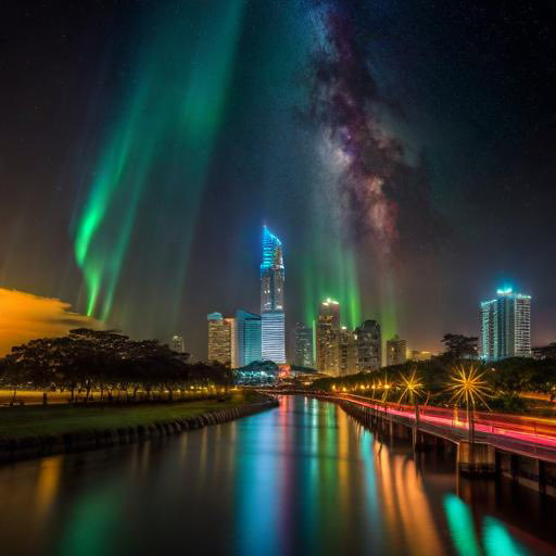 Masa sih di Jakarta bisa motret aurora? Ngaco ah…