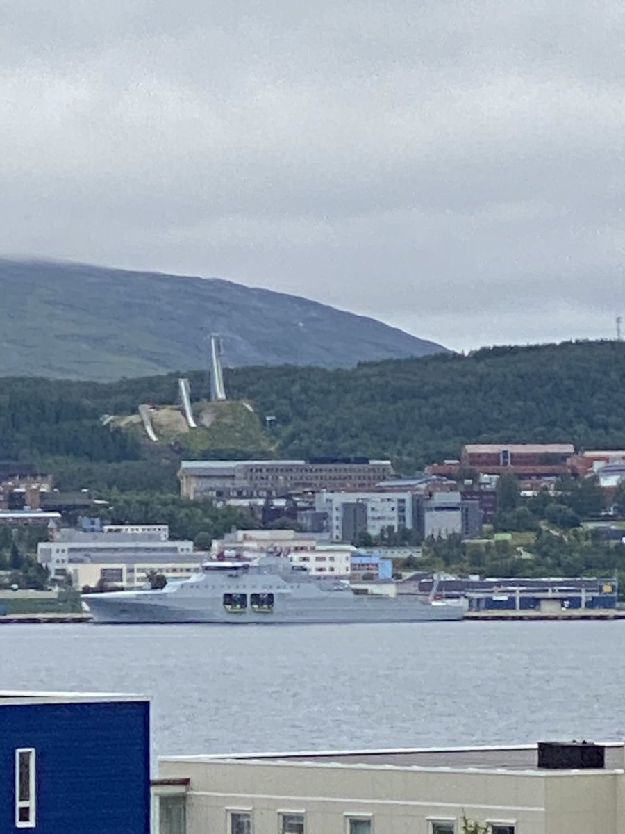 Tom_Haagensen's tweet photo. @WarshipCam Coast guard vessel KV Jan Mayen  W 310 in port in Tromsø https://t.co/TM4F1vK8ld