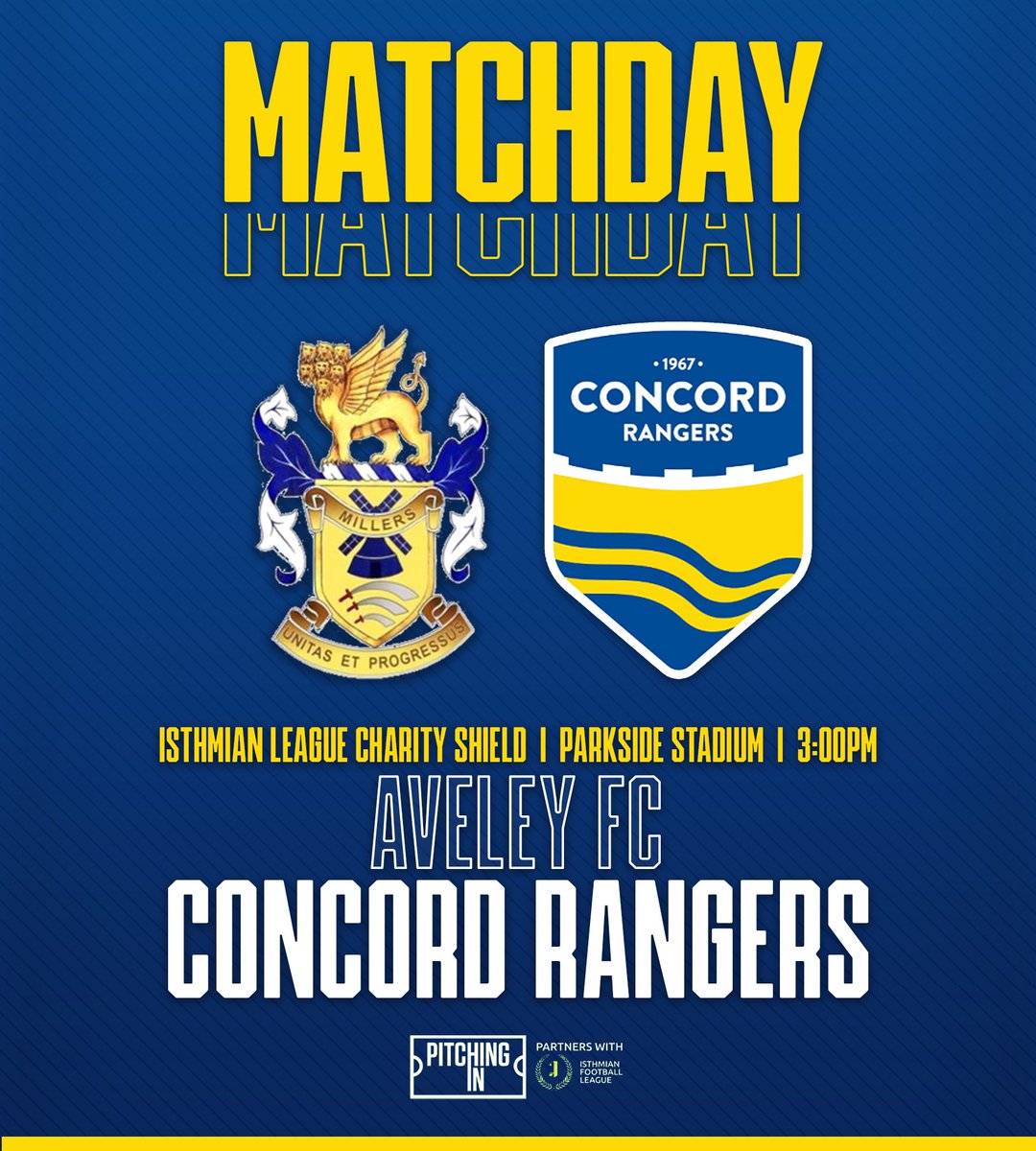 ConcordRangers's tweet photo. 𝙈𝘼𝙏𝘾𝙃𝘿𝘼𝙔

A short trip to Parkside for the Charity Shield…

#YAMC 💛💙 https://t.co/8Dhrrr5Uo2