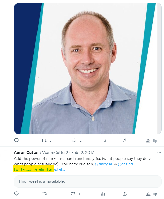 Jikkyleaks's tweet image. This is weird. Where did @defind_au go?
Such a promising company.

@AaronCutter2 #CutterGate @FeeRedfern