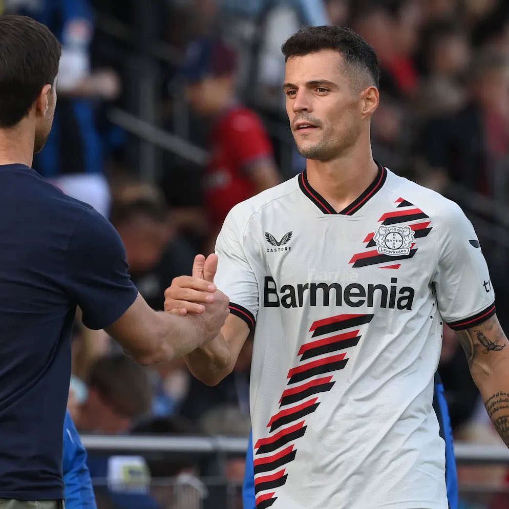 ChrisWheatley's tweet photo. Granit Xhaka: “I spent seven magnificent years at Arsenal, I didn't want to play against them. It wasn't easy for me to leave or for the club to let me go.

“I felt love and respect from Edu and Arteta, but I wanted to face a new challenge at Bayer Leverkusen,” he told @marca. https://t.co/rYVwx4JWt2