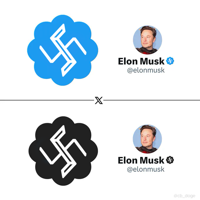 roberto2_lamela's tweet photo. @cb_doge Blue #Nazi𝕏 Tick or Black #Nazi𝕏 Tick?

#28July #ElonMusk #Killer𝕏 of #LittleBird 
#Twitter𝕏 #TwitterRip #Nazi𝕏_Logo https://t.co/i2s6pKXygr
