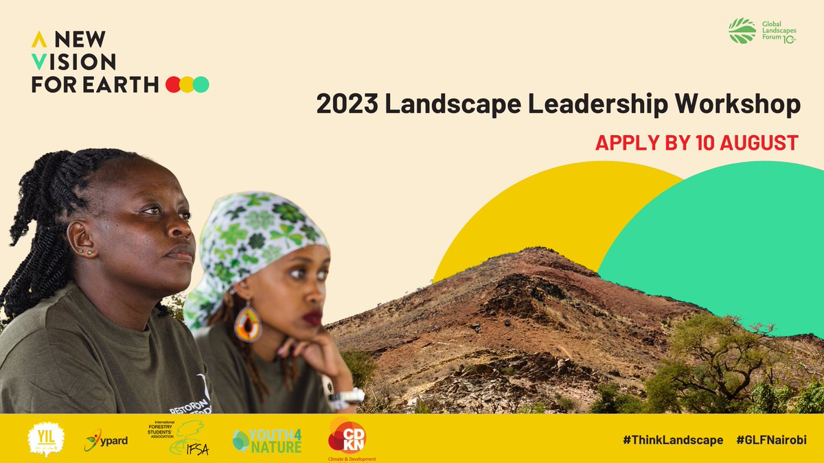 Youth In Landscapes Initiative (YIL) (@yil_initiative) on Twitter photo 📢We’re still accepting applications!🌍
Are you a young African aged btw 18 & 35 who wants to be a part of a community that is working to make the world a better place? #ThinkLandscape <a href="/GlobalLF/">Global Landscapes Forum (GLF)</a>
Then apply now to join us for this unique 2-day workshop!
✅bit.ly/44vdybh 📢We’re still accepting applications!🌍
Are you a young African aged btw 18 & 35 who wants to be a part of a community that is working to make the world a better place? #ThinkLandscape <a href="/GlobalLF/">Global Landscapes Forum (GLF)</a>
Then apply now to join us for this unique 2-day workshop!
✅bit.ly/44vdybh
