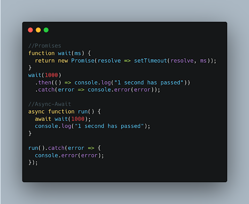 MojoAuth's tweet photo. A promise represents a value that may not be available yet but will be at some point in the future. Async/Await allows developers to write async code that can be read and understood as if it were synchronous.

#javascript #webdevelopment #Coding https://t.co/Fv0MYynDnU