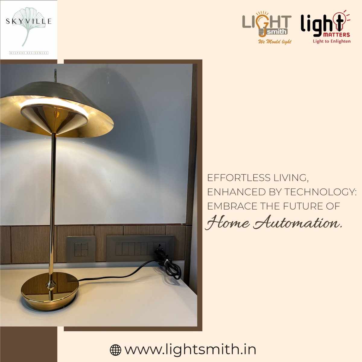Light_Matters_'s tweet photo. Experience the future of smart living!

We're excited to announce the FIRST installation of Osum Smart in Ahmedabad for Skyville.

#LightMatters #OSUMSMART #skyville #lighting #lightingdecor #lightingdesign #SmartLightingSolutions #light #AhmedabadLiving #SmartLiving https://t.co/xUaCEhHf4e