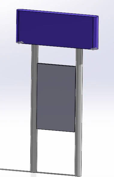 3Dで某看板っぽいの作ってた