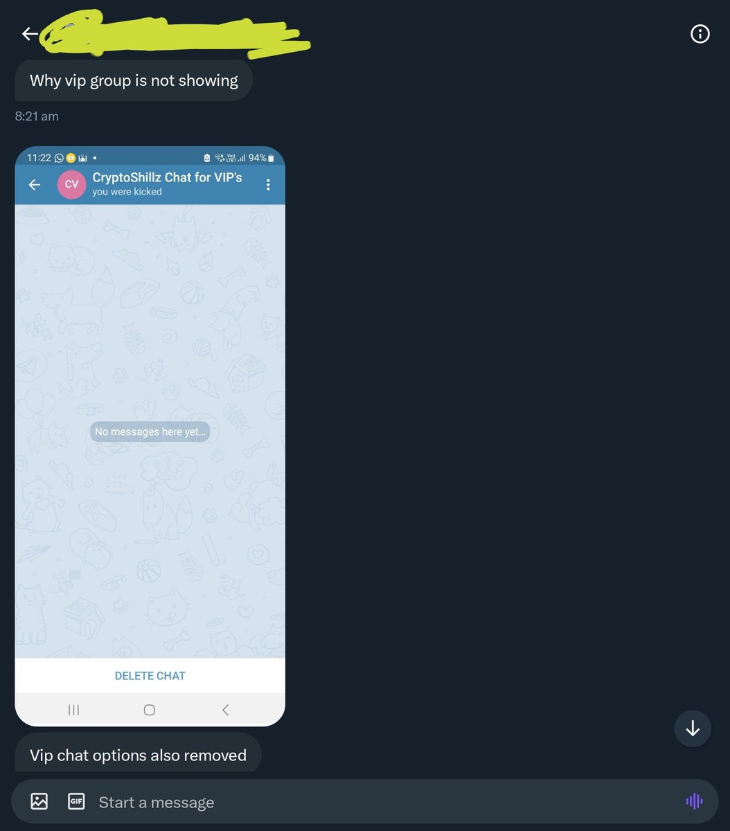 CryptoShilllz's tweet photo. GM beoble.

I don't have no VIP, anything with my name and a paid group is a scam. https://t.co/TpzsJDeS3n