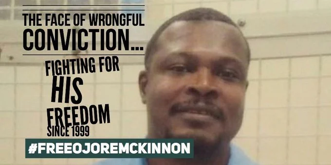 KarineOmry's tweet photo. #OjoreMcKinnon was sentenced to death for 2 different crimes linked by a jailhouse snitch. The main witnesses confessed they were pressured to tell lies and even paid to tell them. Read Ojore's contribution to the #IAMProject on our FB page: https://t.co/UcO4alApXG https://t.co/XLtsn2uN8d