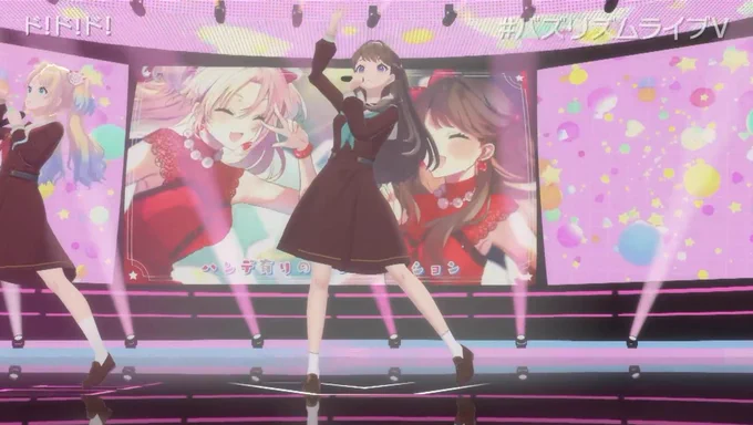 キャラクター性の高い曲を楽しく歌って踊ってくれるの最高! #バズリズムライブV