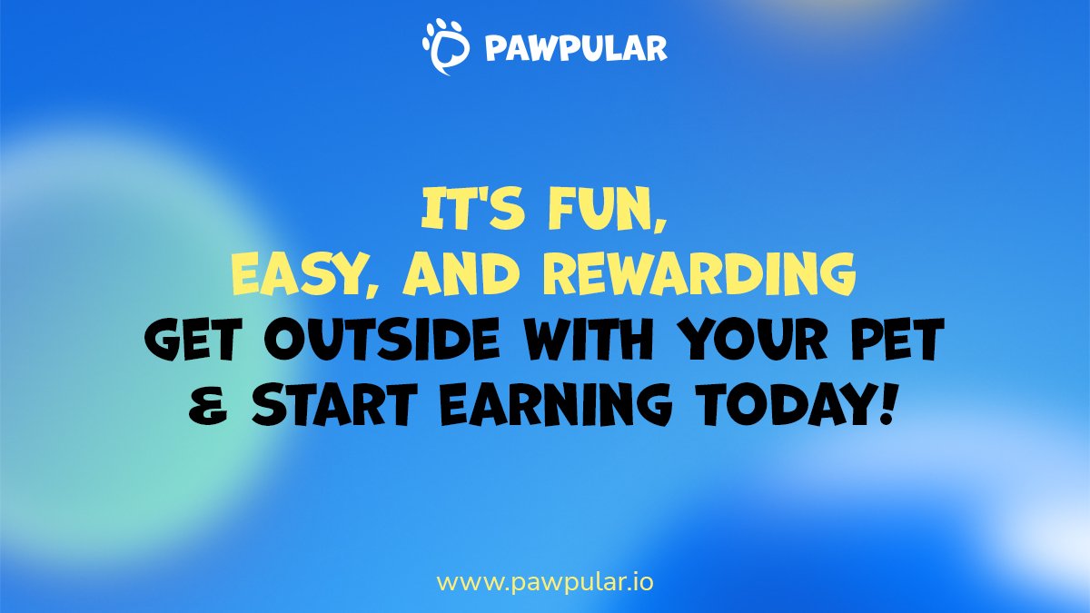 PawpularApp's tweet image. Download PawPular Today to earn rewards while walking with your Furry Family!

Rediscover the love and connection between you and your pet through the fun and easy-to-use pet app that rewards pet purr-ents for their loyalty.  

Link in Bio!

#PawPular #WalktoEarn #NFTcollection
