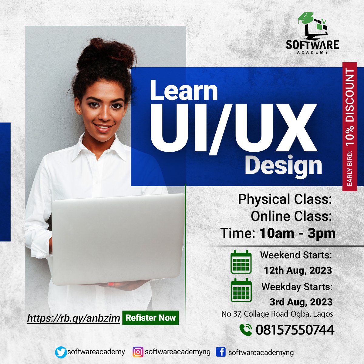 softweacademy's tweet photo. JOIN OUR UPCOMING TRAINING
* Very practical oriented training
* Instructor codes you code along
* Instructor clicks you click along
* Assignments to reinforce learning at the end of class
* Recorded video classes at the end of each class for revision https://t.co/rfQFy6wV4u