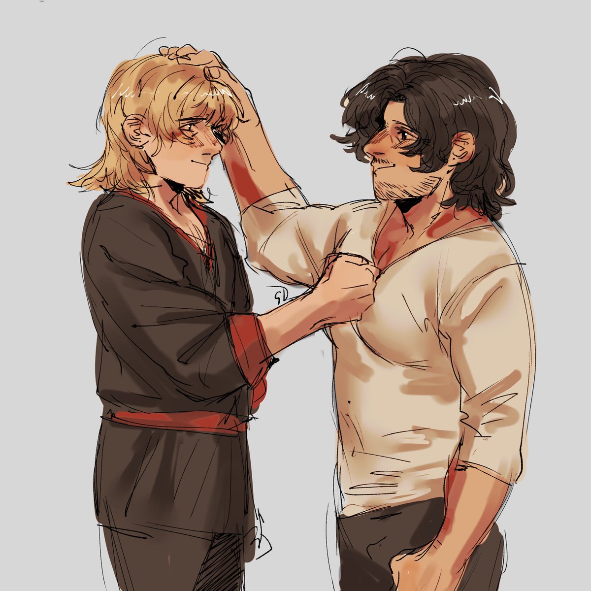「Brothers #FF16 #CliveRosfield #JoshuaRos」|strawderryst | COMMS OPEN | available slots 1/5のイラスト