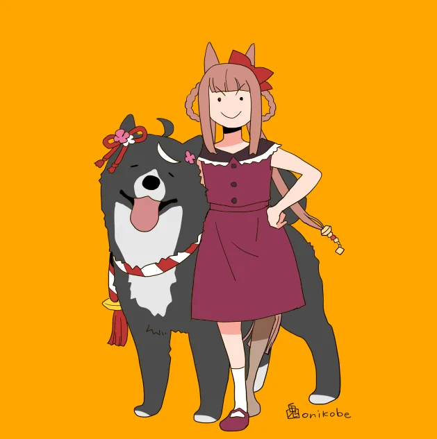 #今月描いたイラストを晒そう 犬化