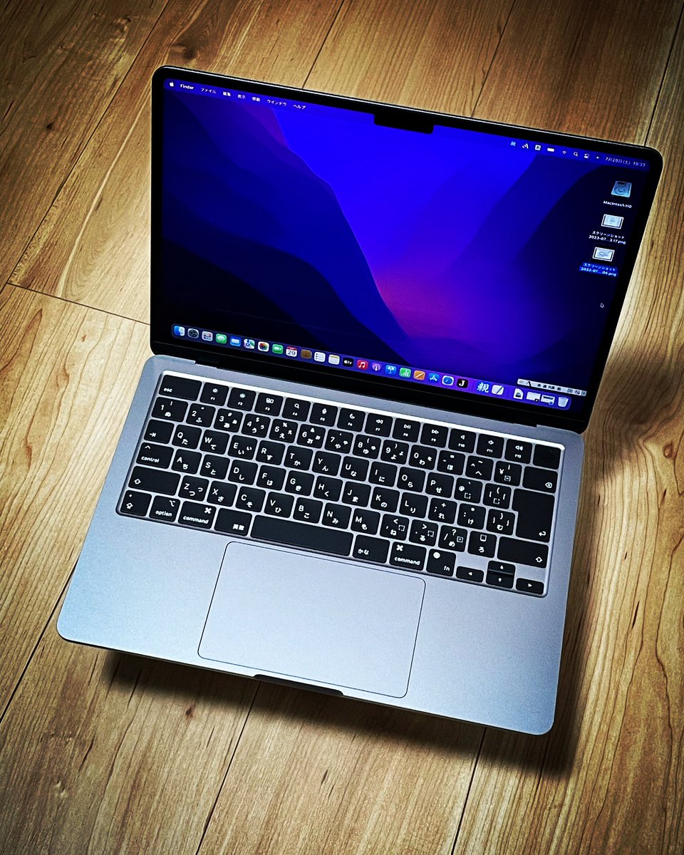 uzuramanZ's tweet photo. ▼10年ぶりに新しい #Macintosh です。　#MacBookAir 13in、2022年版の未使用品。 #ATOK をサブスク契約して、  #Jedit Ωplus買って。 #親指シフト 化して。さてさてこれで何をしましょうか(^ε^) https://t.co/yD682W6L9M