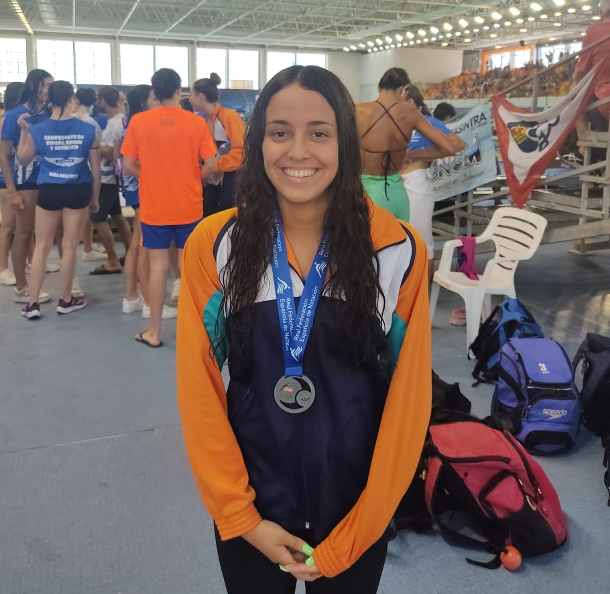 GSDcdeportivo's tweet photo. CTO. ESPAÑA ABSOLUTO-JUNIOR VERANO: ¡Grande ISABEL FERNÁNDEZ COLMENARES que se cuelga dos medallas de PLATA, la primera en la prueba 100 Mariposa y la segunda en los 50 Braza, ambas en categoría Junior 2006! ¡Enhorabuena Isa de todo tu equipo GSD! https://t.co/zgQPVrdrlp