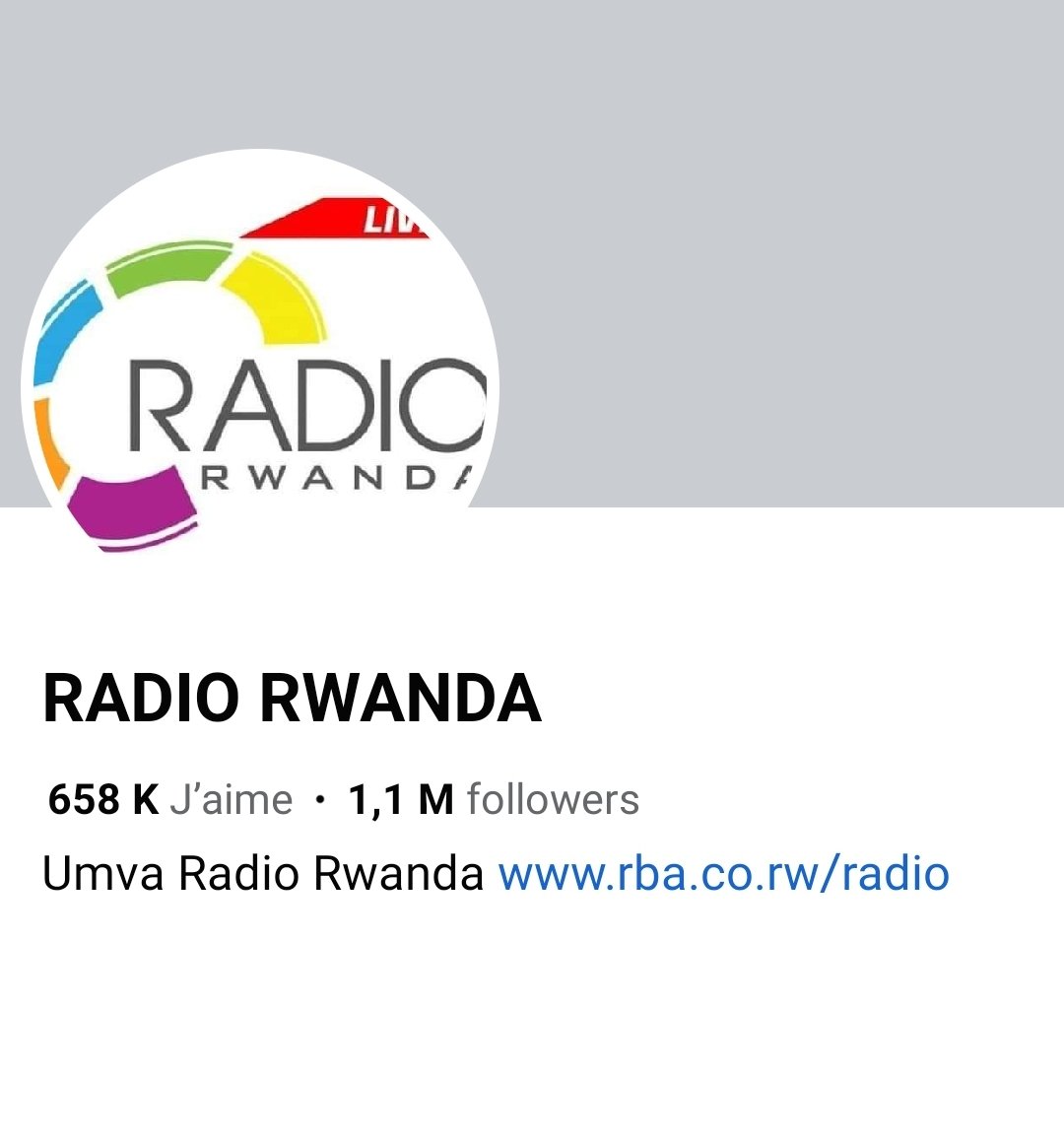 Radiorwanda_RBA's tweet photo. Radio Rwanda #HafiYawe 

1.1M on @facebook https://t.co/f9ccx50Xvh