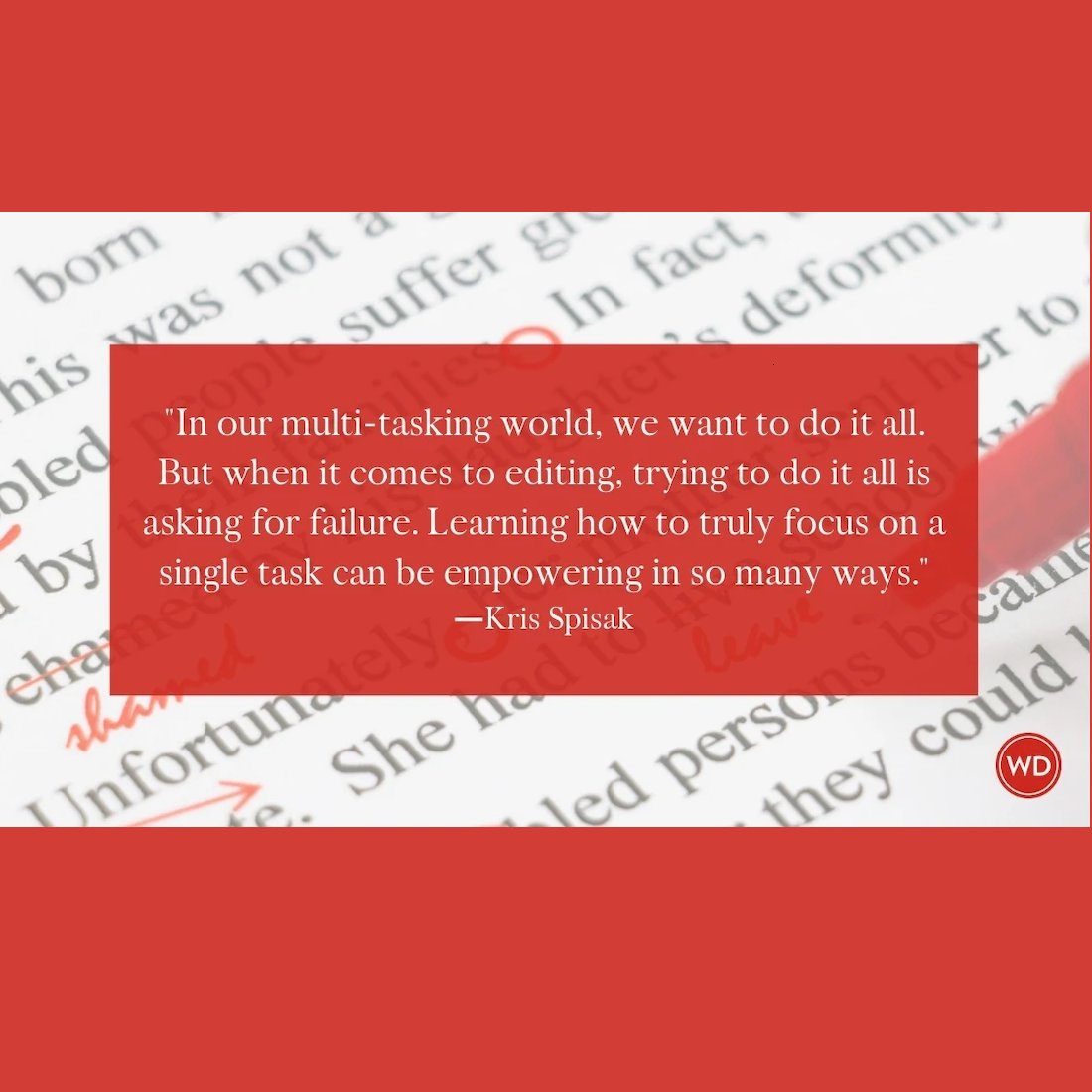 Focus. Dedication. Clear intentions. I could be talking about pursuits with #words or with life. I've written for @WritersDigest many times, but this article recently came to mind. I'm leaning into dedicated, intentional focus this weekend. How about you? writersdigest.com/write-better-f…