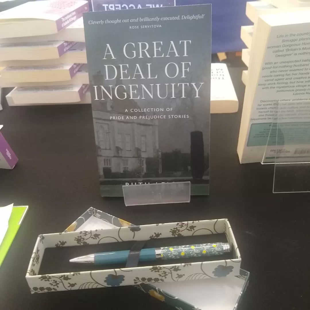 Ruthleighwrites's tweet photo. Breaking in my gorgeous new pen for some book signing @austen_uk @ResoluteBooks #jaff #austen #austenvariations #PrideandPrejudice #lizzybennet #mrdarcy https://t.co/BZyGigzM18