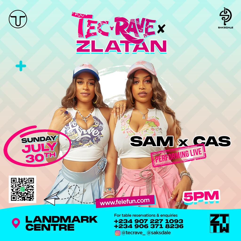 SamXCasFans's tweet photo. Our first live performance tomorrow at @tecrave_ 
Make sure to get your tickets &amp; join the rave 💨✨ x https://t.co/iVEw0ixN8G