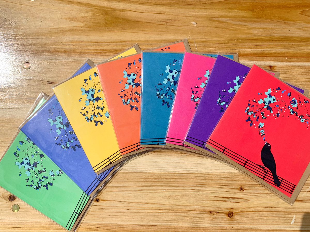 I’ve finally got the full Blackbird rainbow cards going on for Maple Road Market in Penge today.

Warm and cool colours, which is your favourite?

Here until 4pm today!

#Art #Artist #GreetingsCards