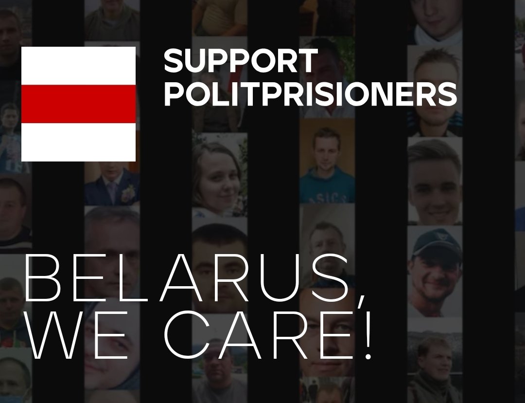 Today free Belarusian media, democratic forces and NGOs run a marathon of solidarity with political prisoners in #Belarus. Anyone outside Belarus can make a donation and spread the word. Because we care 
🤍❤️🤍 
salidarnasc.com/en