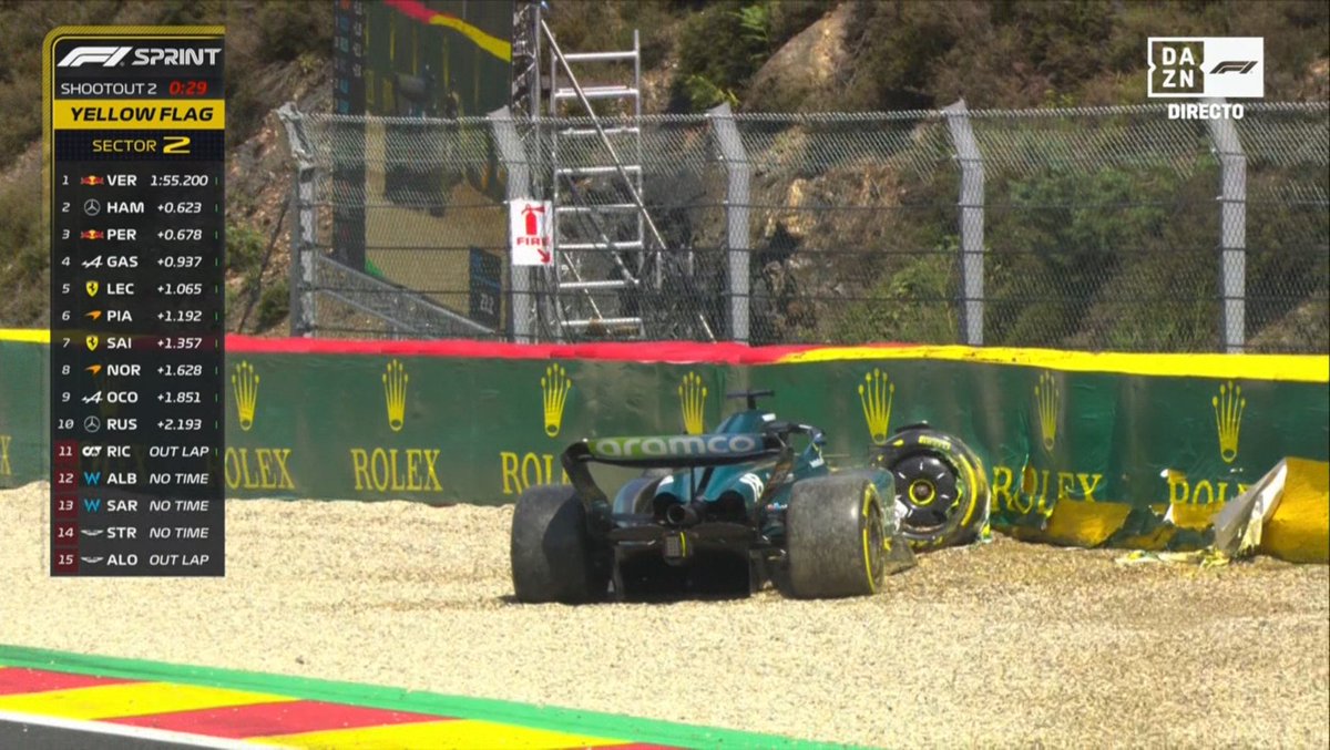 Stroll: "Feliz cumpleaños Fernando, de regalo te voy a hacer un crashgate"

Fernando: "Gracias, la 33 tiene que ser por las buenas o por las malas"

Stroll: *Hace un crashgate*

Fernando: "Pero en clasificación no, subnormal"