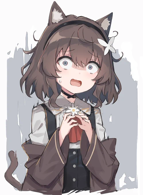 怯えてるフィオちゃんです