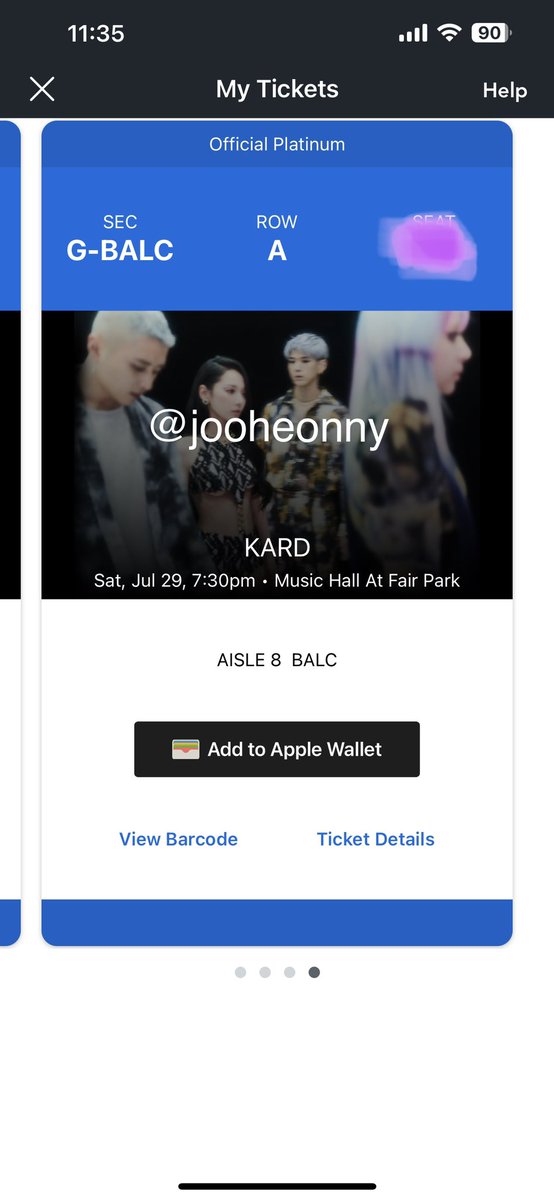 priincesmingii's tweet photo. WTS KARD PLAYGROUND TICKET !!!
Last minute ticket for Kard! Front Row balcony seat!
Asking for $100!
Below face value!
I can also send any proof of the ticket!
#Kard #Playground2023 #KardTour #WTSKard https://t.co/OEbGARnILo