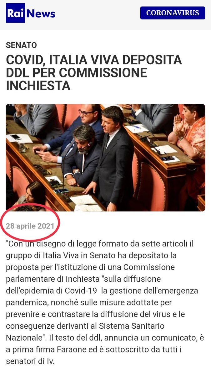 Lo dico con rispetto a <a href="/elenabonetti/">Elena Bonetti</a> , ma nel 2021 eri Ministra grazie ad un manipolo di parlamentari, gli stessi che nel 2021 avevano presentato la proposta di legge per istituire la commissione di inchiesta sul Covid. Nessun distinguo allora, solo ora. Come mai?