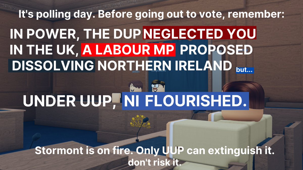 They say they want to protect Northern Ireland, yet a Labour MP petitioned for Northern Ireland to be dissolved during the March General Election period.

Dissolution isn't the way to go, the way to go is the Ulster Unionist Party.