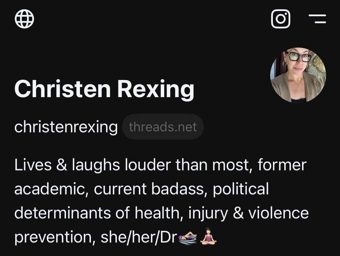 Christen (this is my indoor voice) Rexing,PhD,MPH tweet media