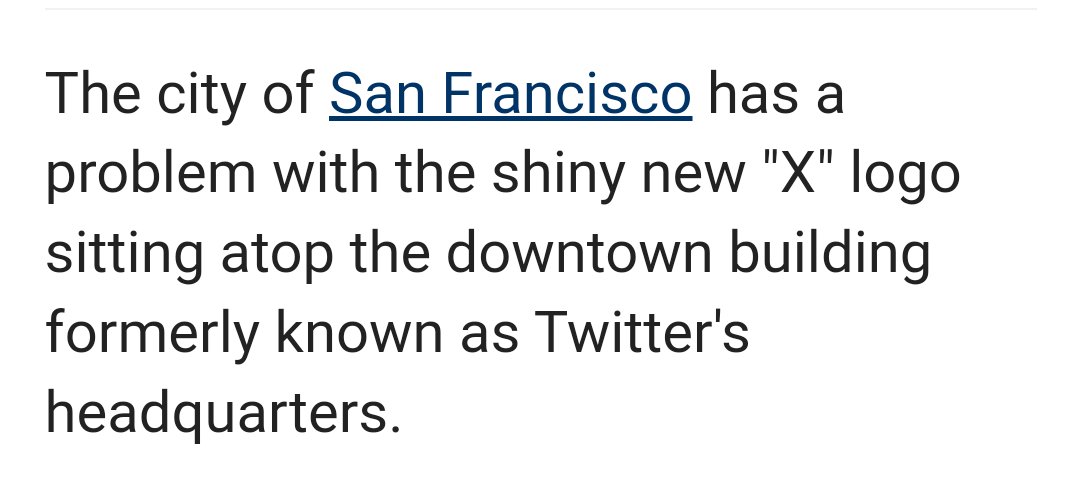 You can commit crimes against other humans, steal as much as you like, even defecate in the streets, but don't you dare put up a big "X" on your building!
#SanFrancisco