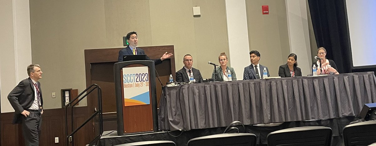 Great panel discussing the implementation, pitfalls and future of AI in Cardiac CT @Heart_SCCT @AChoiHeart @CardiacCTGuy @marly_van_assen @asset25 @ghoshhajra #SCCT2023