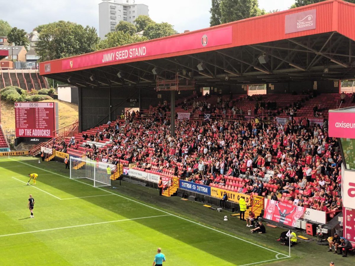 Impressive turnout from the 1,700 Aberdeen fans at Charlton today.